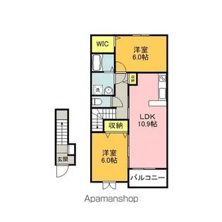 グラン ソレイユ【2階】の間取り