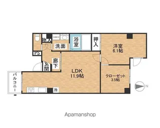 アヴォワール丸の内【3階】の間取り