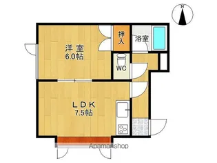 ドリームハウス【101号室】の間取り