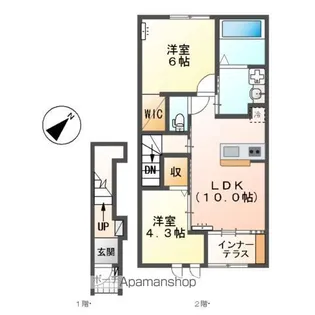 CASA CALMA【2階】の間取り