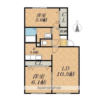 FUORESUTO HAIMU(フォレストハイム)242A【2階】の間取り