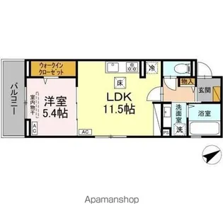 Dーセアリス【1階】の間取り