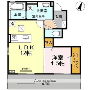 パルティール B棟【1階】の間取り