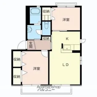 シャルムブライト【202号室】の間取り