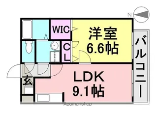 パレス武庫川【305号室】の間取り