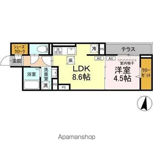 グラナーデ徳丸【1階】の間取り
