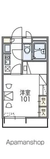 レオパレスNATURALLYⅡ【208号室】の間取り