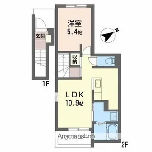 グリーンハウス【2階】の間取り