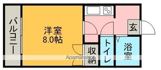セシボンむつみ【306号室】の間取り
