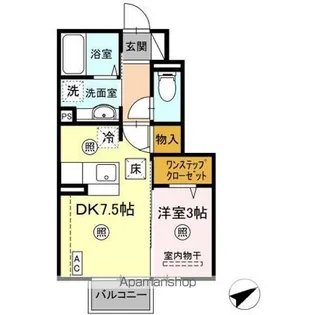 DーROOM椿【1階】の間取り