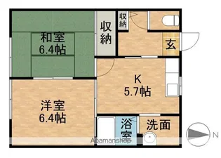 城の里B【1階】の間取り