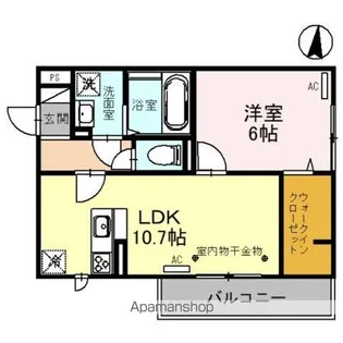 GLORY DAYS大宮(グローリィデイズオオミヤ)【2階】の間取り