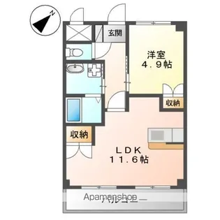 セゾン・コアTN【2階】の間取り