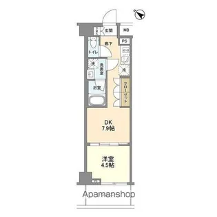 ニューミラ明大前【4階】の間取り