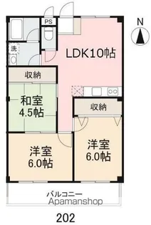 ユニティALBA【2階】の間取り