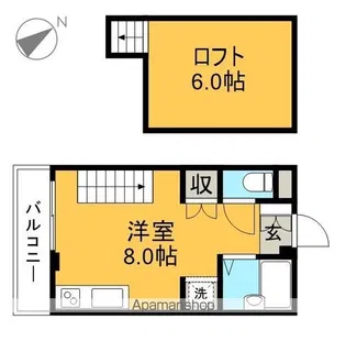 エトワール鴨部Ⅰ【4階】の間取り