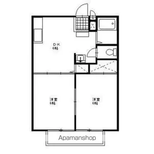 ハイツベスト Ⅰ【2階】の間取り