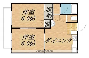 コーポ大原【2階】の間取り