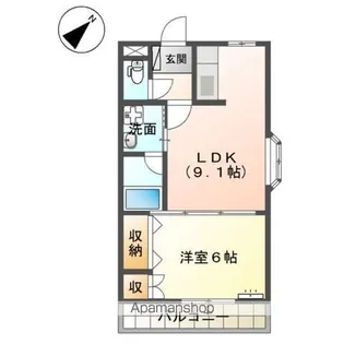 トップハイツドイ【2階】の間取り