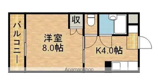 マンション四ツ池【3階】の間取り