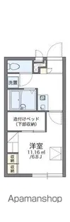 レオパレス山口駅前【203号室】の間取り