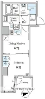 ザ・ライオンズフォーシア外神田【3階】の間取り