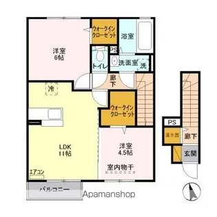 グリーンアベニュー Ⅱ【2階】の間取り