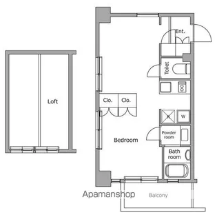 レジディア代々木Ⅱ【4階】の間取り