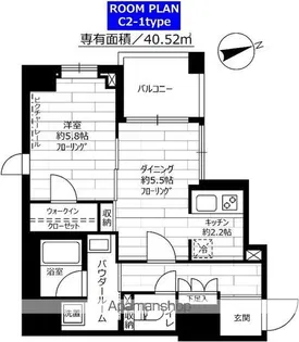 ステージグランデ蔵前【7階】の間取り