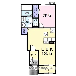 リアン【1階】の間取り