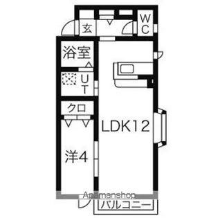フルールドセゾン【2階】の間取り