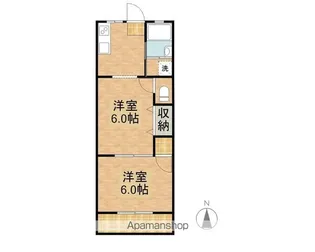 マンション清光【4階】の間取り