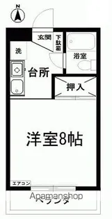 レジデンスアサミズ砂屋戸【102号室】の間取り