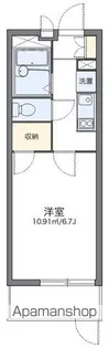 レオパレスシルフィード【108号室】の間取り