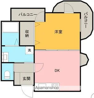 ローズ【601号室】の間取り