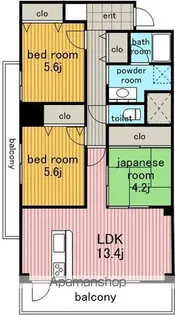アリッサム社が丘【3階】の間取り