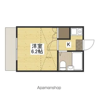 リバーサイド楽々園【203号室】の間取り