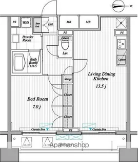 レジディア錦糸町Ⅱ【9階】の間取り