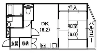 ガーデンハイツ【2階】の間取り