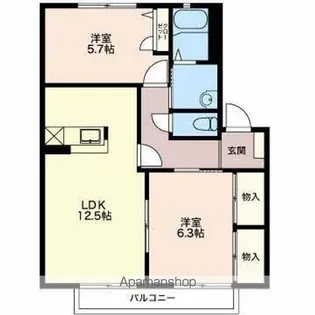 サン シールクロ B【2階】の間取り