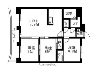 イーストセンタービル【507号室】の間取り
