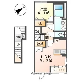 レイルロード 福音【2階】の間取り