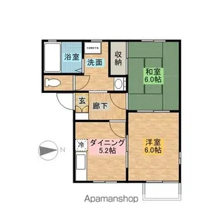 ディアスカズ【1階】の間取り