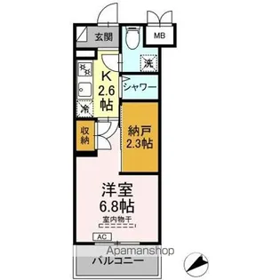 CINZA若林【4階】の間取り