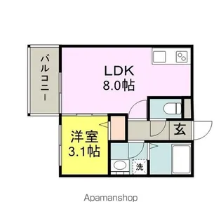 ネブラスカイ【1階】の間取り