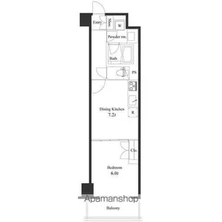 プライマル小石川【2階】の間取り