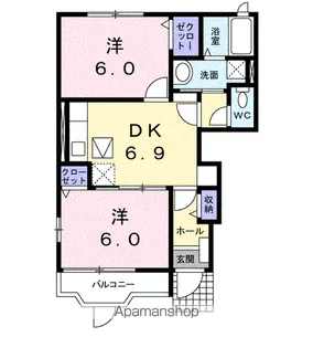 ラフィネ【1階】の間取り