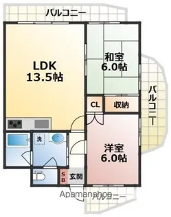 二勝BLDG8【4階】の間取り