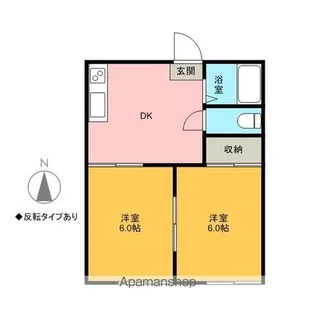 コーポ38【102号室】の間取り