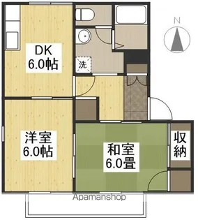 マルシンアパート C【2階】の間取り